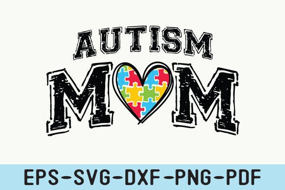 Autism Mom SVG: A Heartfelt Varsity Design