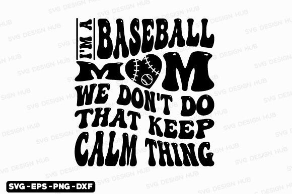 Baseball Mom SVG: A Fun and Bold Embroidery Design