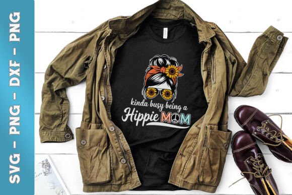 Kinda Busy Being a Hippy Mom SVG Review