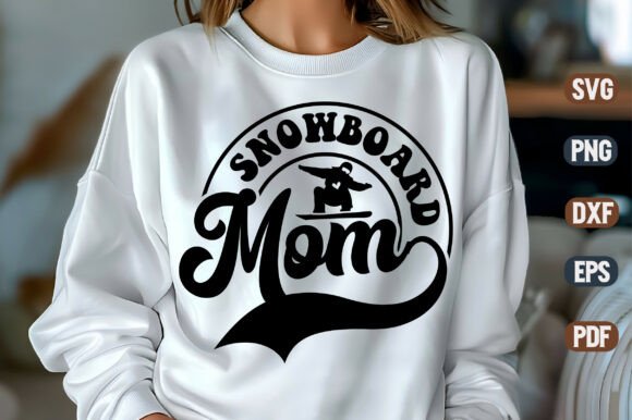 Snowboard Mom SVG Design: A Cool Embroidery Choice